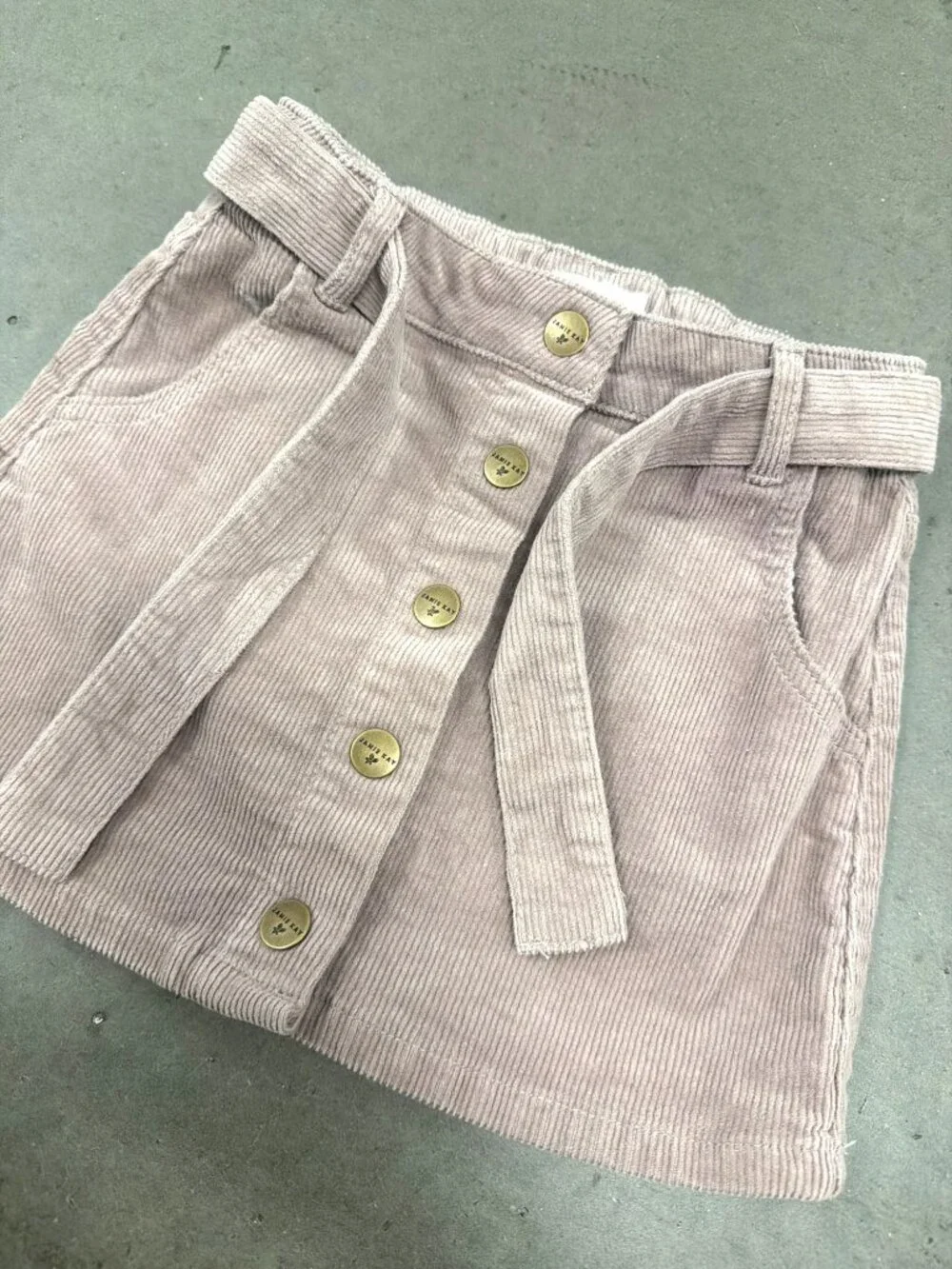 Jamie Kay Belted Corduroy Skirt Purple Size 5Y